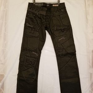 JAPRAG Men's Jeans black leather jp3053 33x32 NWOT